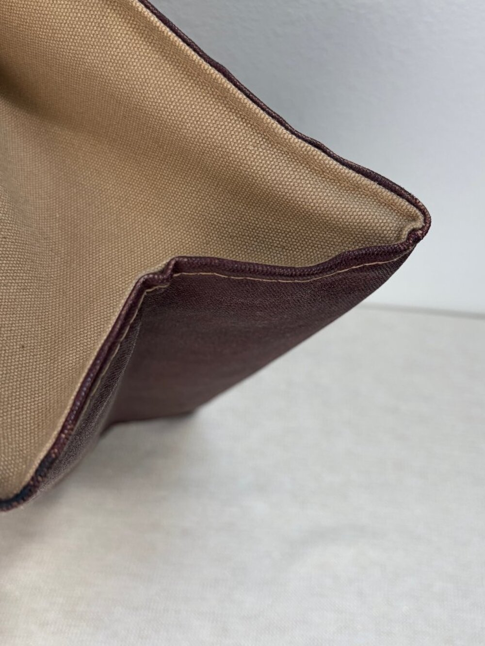 Vintage BONNIE CASHIN Tote for D Klein, tan + brown canvas, very rare, 1977, GVC - Picture 6 of 16
